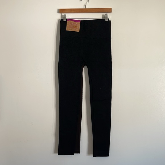 Sho Sho Lounge Black & Brown Seamless High Waisted Casual Leggings 2 Pack Set - Picture 5 of 11